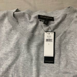 Banana republic gray sweater large